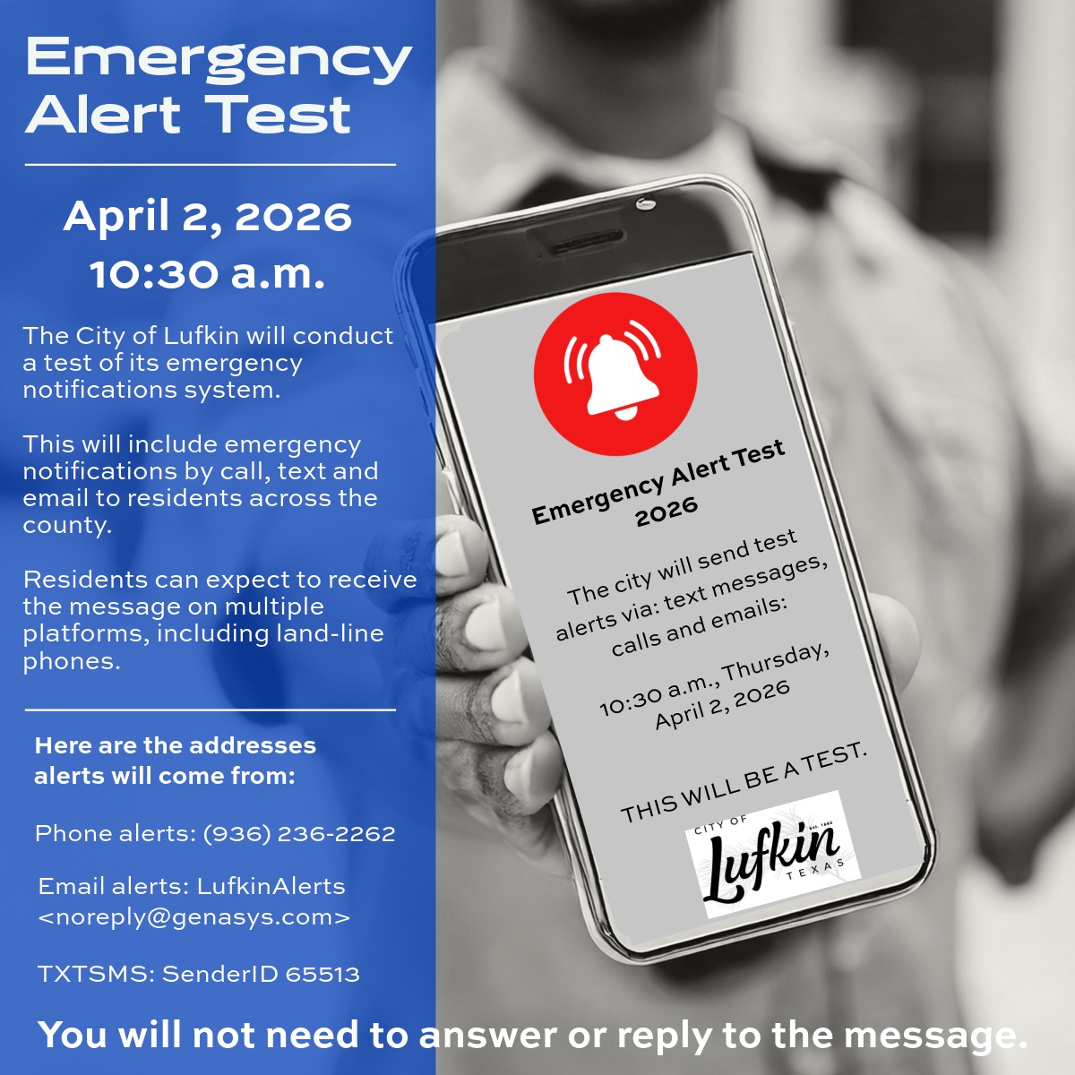 graphic for test of Emergency Alert Systems